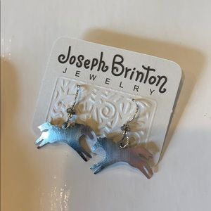 Silver Horse Earrings